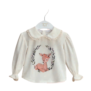 Camiseta Bambi Rosa Valentina